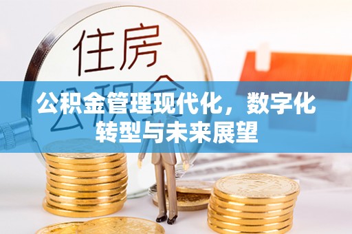 荆门公积金管理现代化，数字化转型与未来展望
