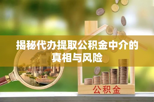 荆门揭秘代办提取公积金中介的真相与风险