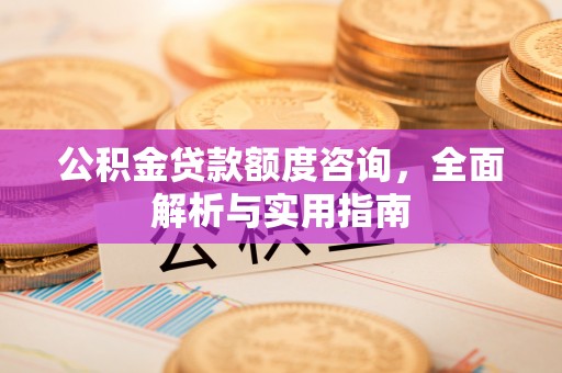 荆门公积金贷款额度咨询，全面解析与实用指南