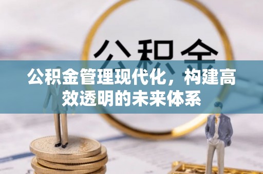荆门公积金管理现代化，构建高效透明的未来体系