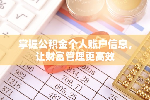 荆门掌握公积金个人账户信息，让财富管理更高效