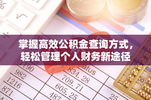 荆门掌握高效公积金查询方式，轻松管理个人财务新途径
