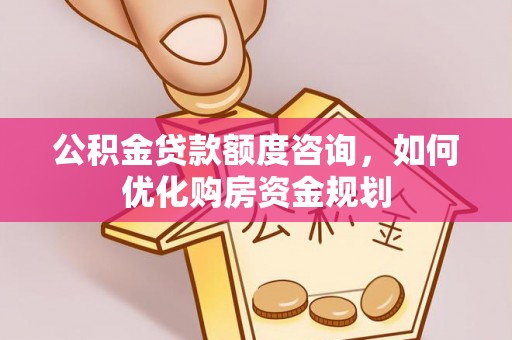 荆门公积金贷款额度咨询，如何优化购房资金规划